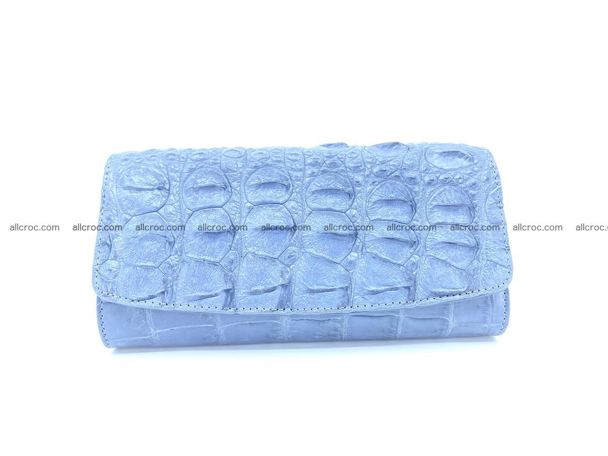 Genuine Crocodile skin trifold wallet, long wallet for women 473 Foto 0