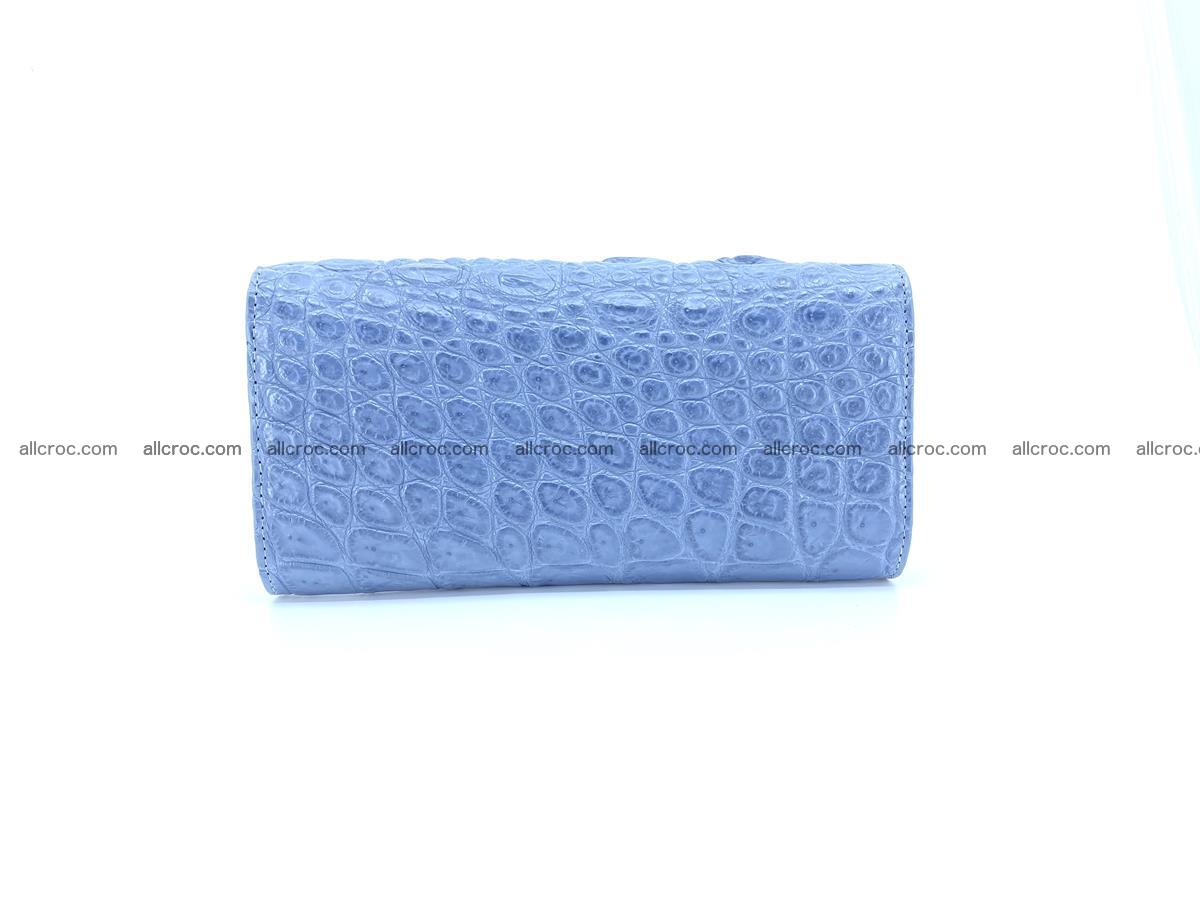 Genuine Crocodile skin trifold wallet, long wallet for women 473 Foto 1