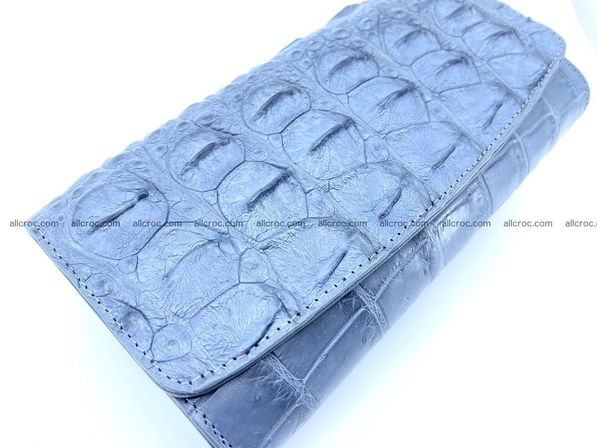 Genuine Crocodile skin trifold wallet, long wallet for women 473 Foto 3