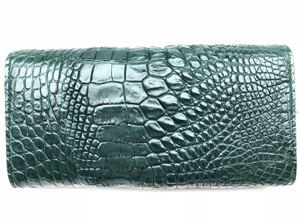 Crocodile skin trifold wallet, long wallet for women 478 Foto 1