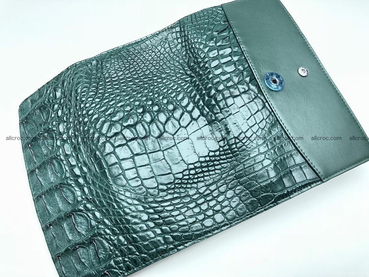 Crocodile skin trifold wallet, long wallet for women 478 Foto 8