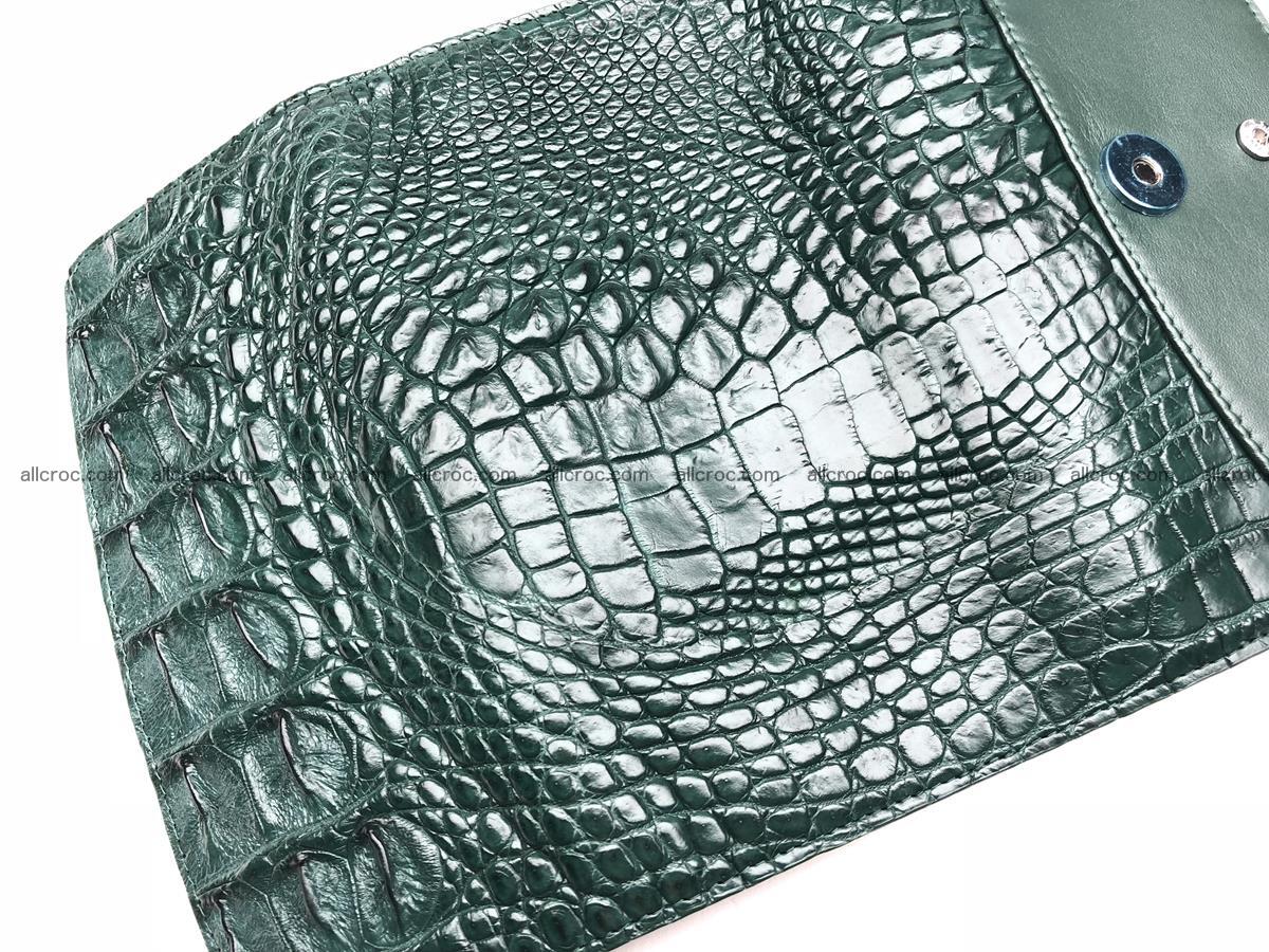 Crocodile skin trifold wallet, long wallet for women 478 Foto 9