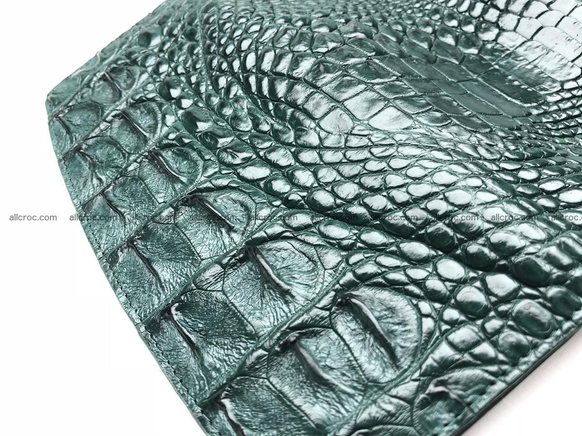 Crocodile skin trifold wallet, long wallet for women 478 Foto 10