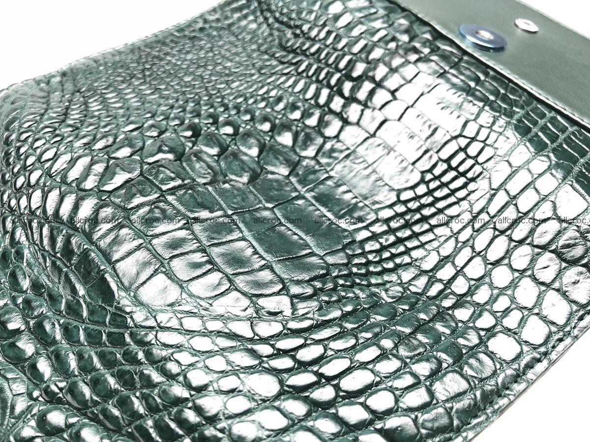 Crocodile skin trifold wallet, long wallet for women 478 Foto 11