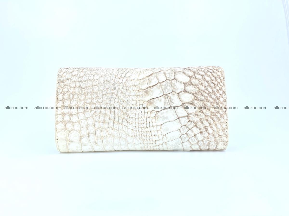 Genuine Crocodile skin trifold wallet, long wallet for women 458 Foto 1