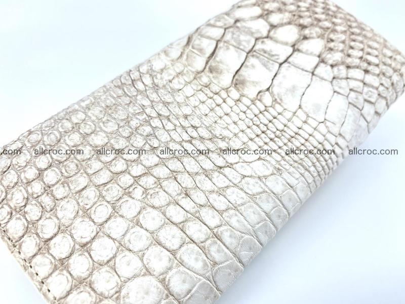 Genuine Crocodile skin trifold wallet, long wallet for women 458