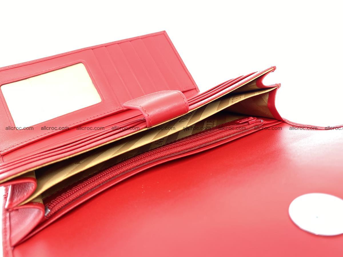 Genuine Crocodile skin trifold wallet, long wallet for women 454 Foto 7