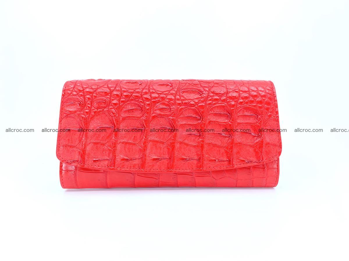 Genuine Crocodile skin trifold wallet, long wallet for women 454 Foto 0
