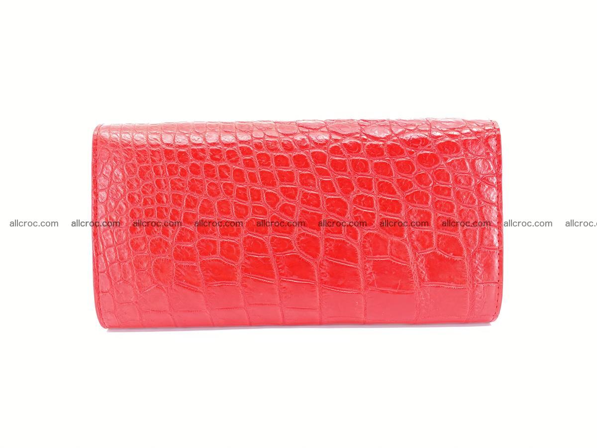 Genuine Crocodile skin trifold wallet, long wallet for women 454 Foto 1
