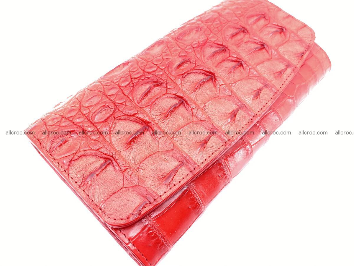 Genuine Crocodile skin trifold wallet, long wallet for women 454 Foto 2