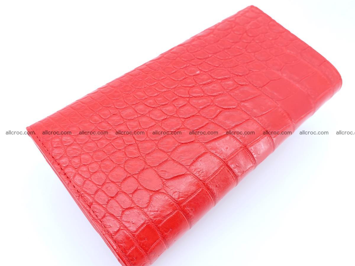 Genuine Crocodile skin trifold wallet, long wallet for women 454 Foto 3