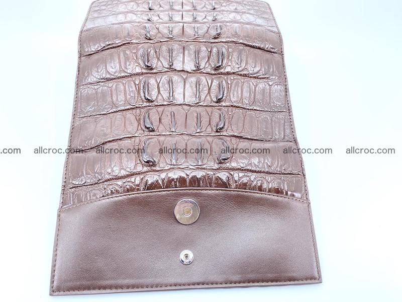 Genuine Crocodile skin trifold wallet, long wallet for women 461