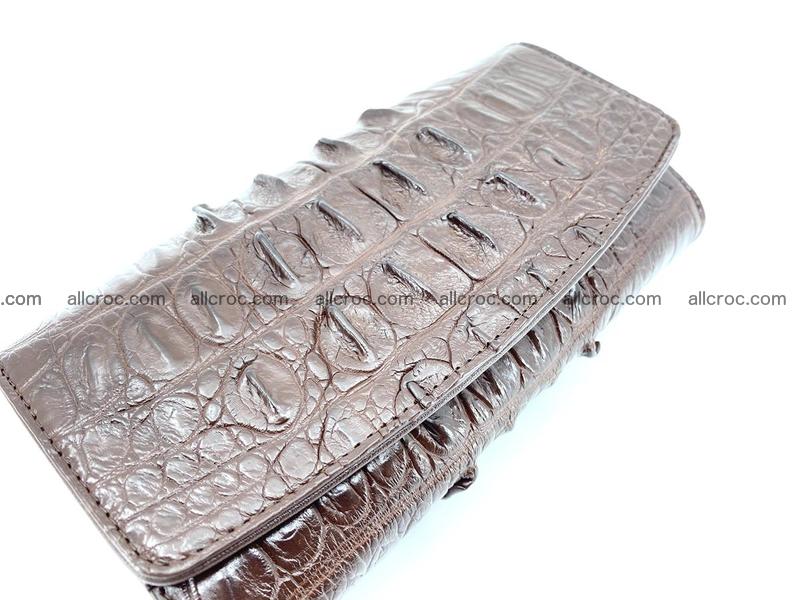 Genuine Crocodile skin trifold wallet, long wallet for women 461