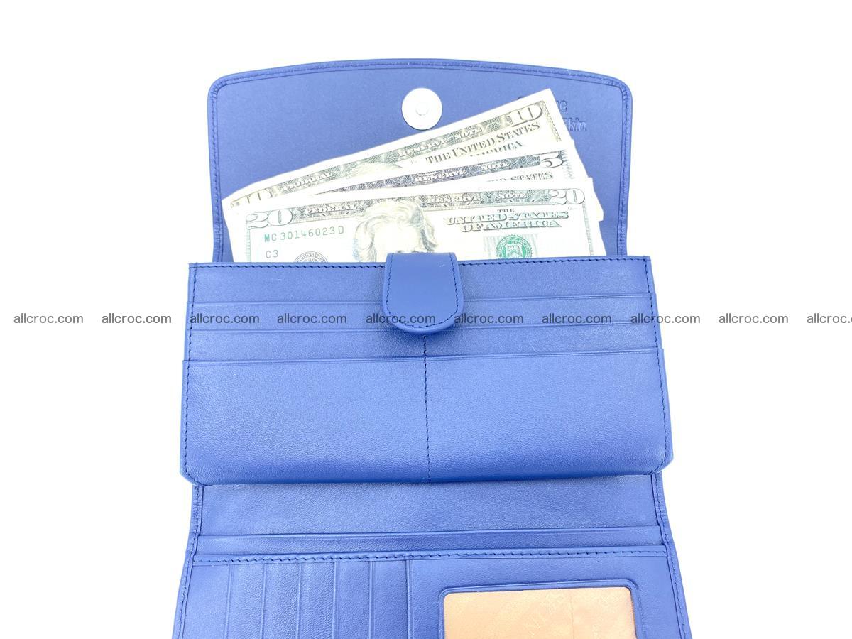 Siamese crocodile skin long wallet for women 469 Foto 4