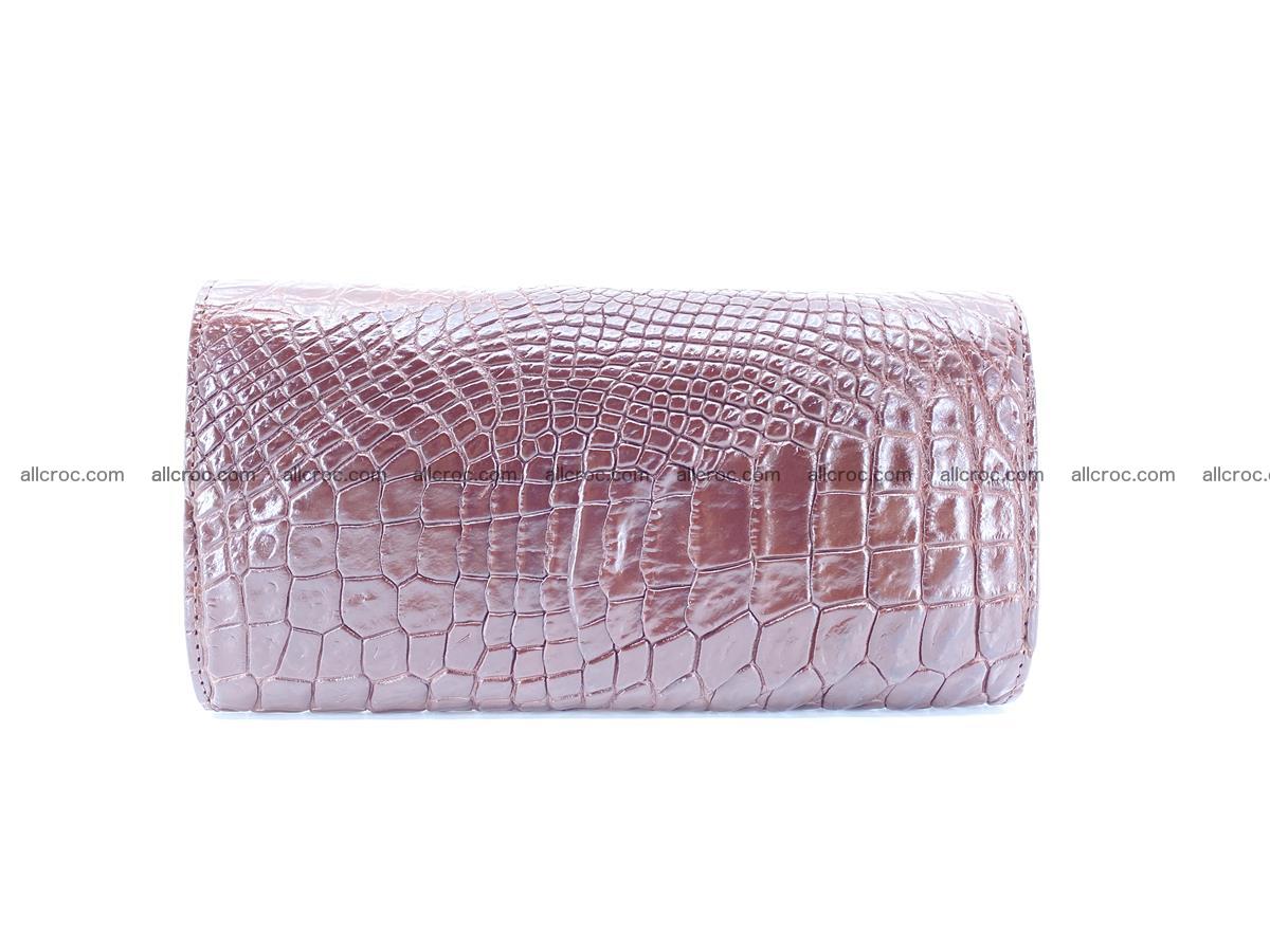 Genuine Crocodile skin trifold wallet, Siamese crocodile skin long wallet for women 463 Foto 1