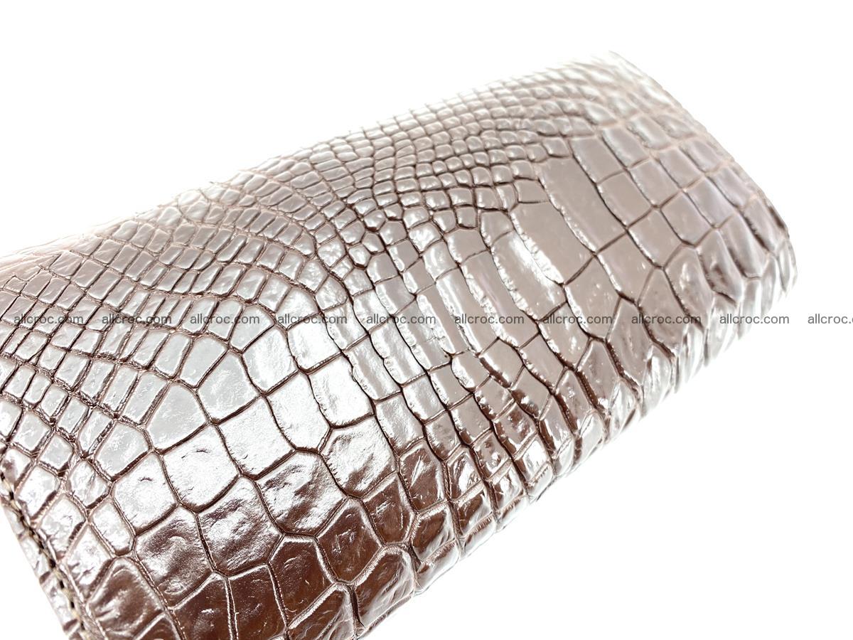 Genuine Crocodile skin trifold wallet, Siamese crocodile skin long wallet for women 463 Foto 2