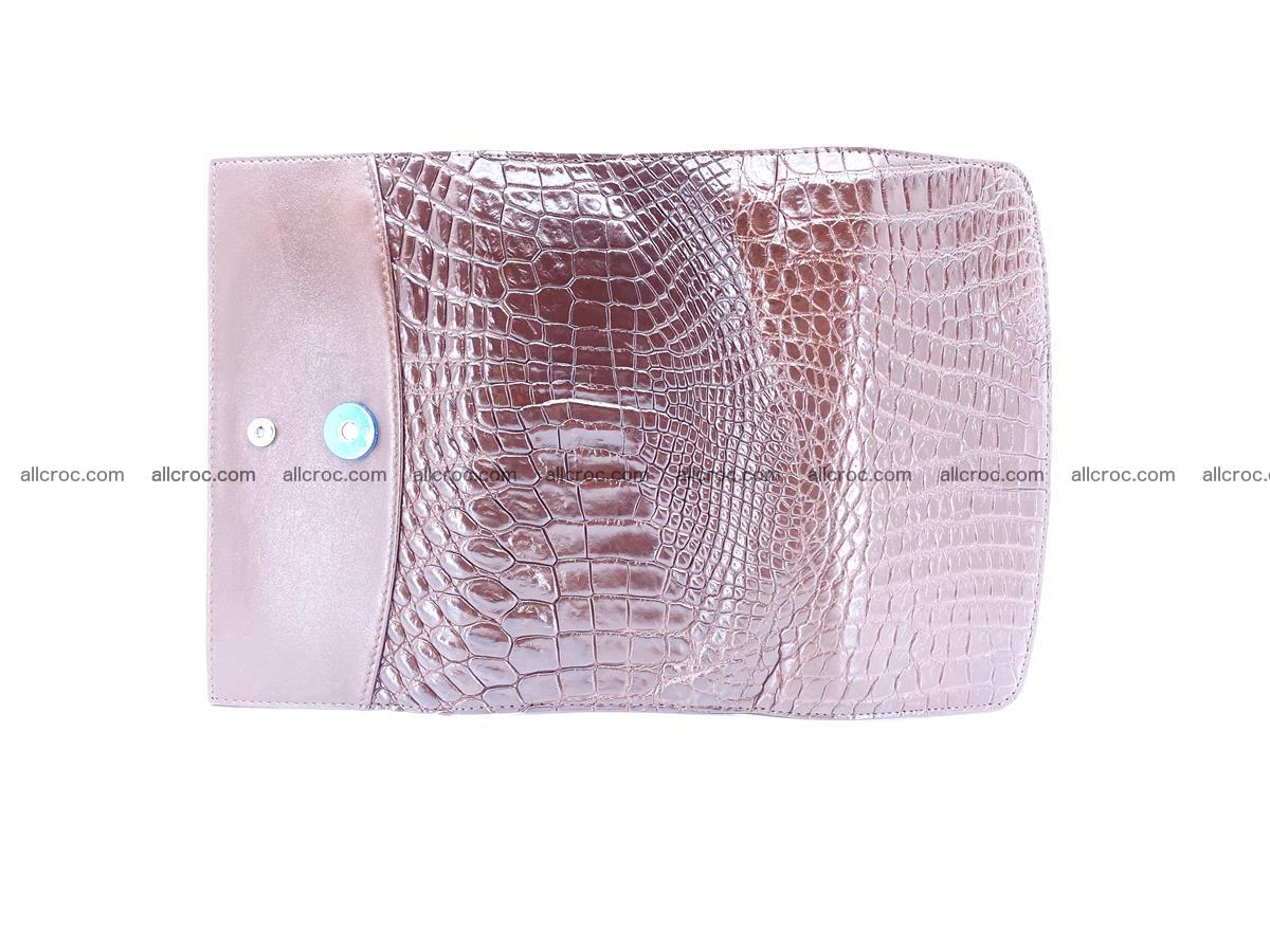 Genuine Crocodile skin trifold wallet, Siamese crocodile skin long wallet for women 463 Foto 7
