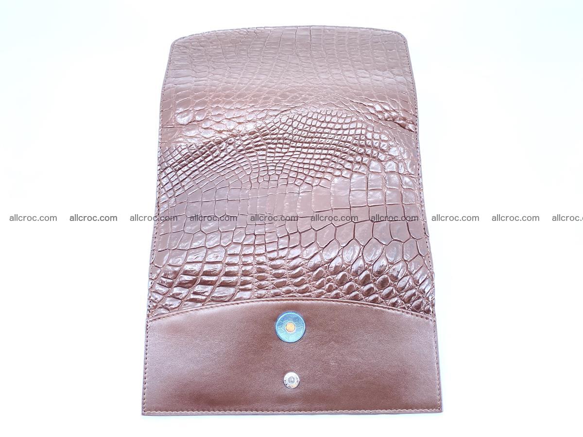Genuine Crocodile skin trifold wallet, Siamese crocodile skin long wallet for women 463 Foto 9