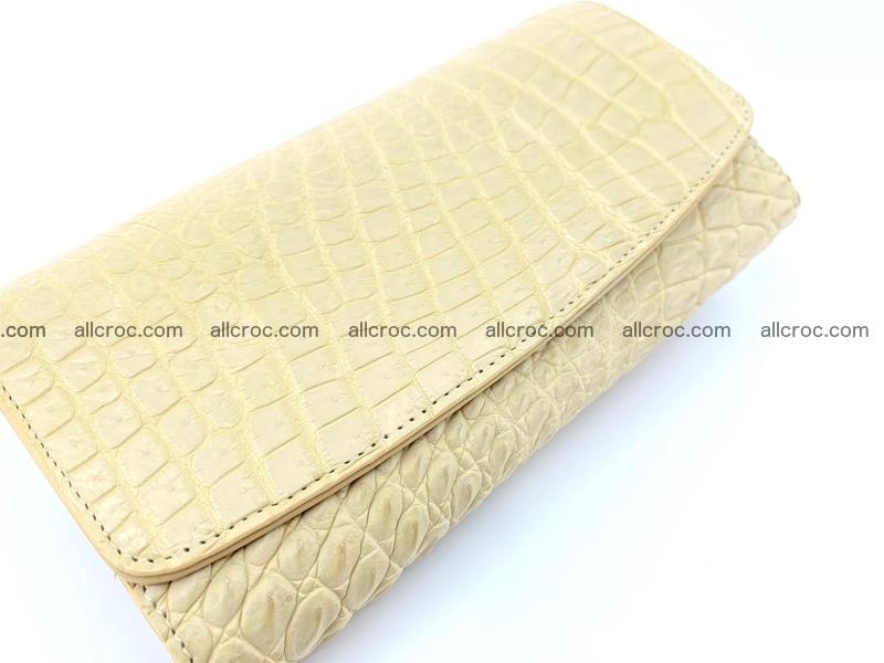 Siamese crocodile skin long wallet for women 477