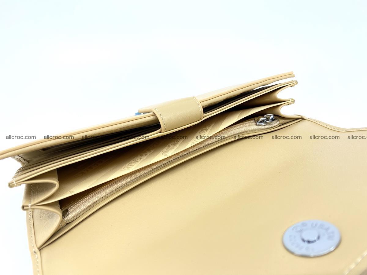Siamese crocodile skin long wallet for women 477 Foto 6