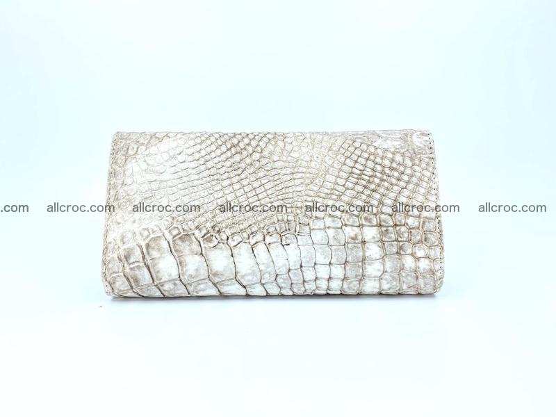 Siamese crocodile skin long wallet for women 459