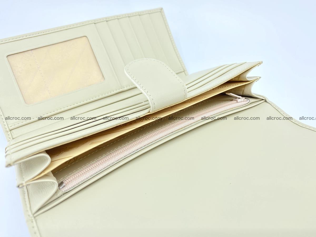 Siamese crocodile skin long wallet for women 459 Foto 6