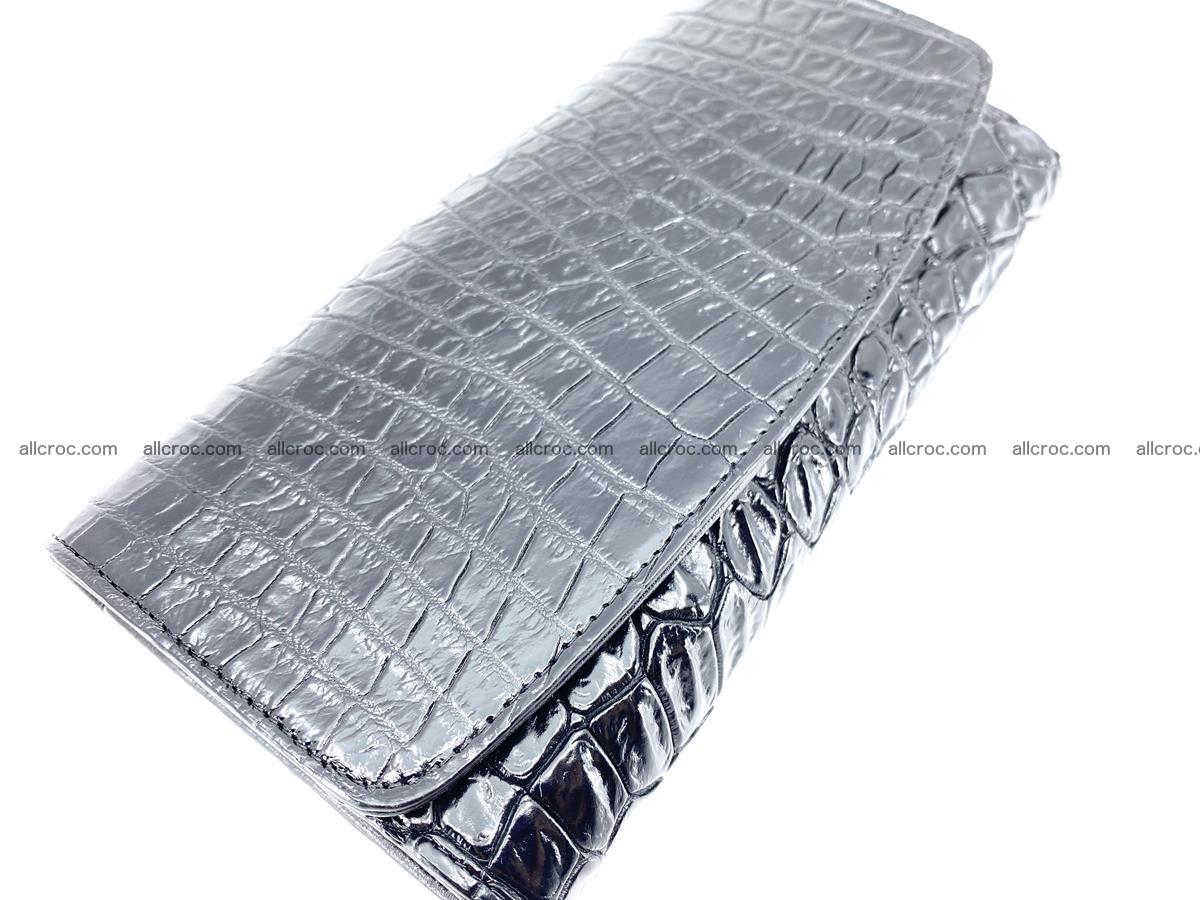 Siamese crocodile skin long wallet for women 467 Foto 2