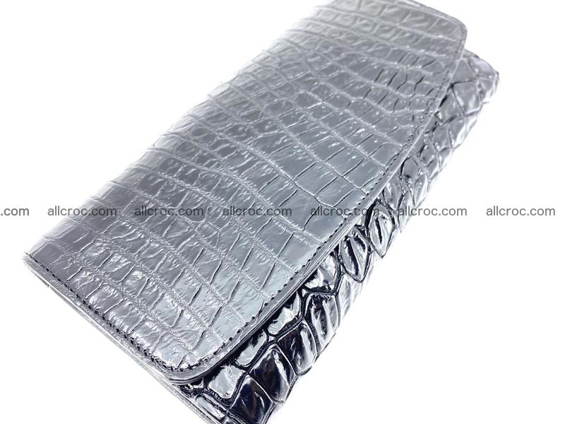 Siamese crocodile skin long wallet for women 467