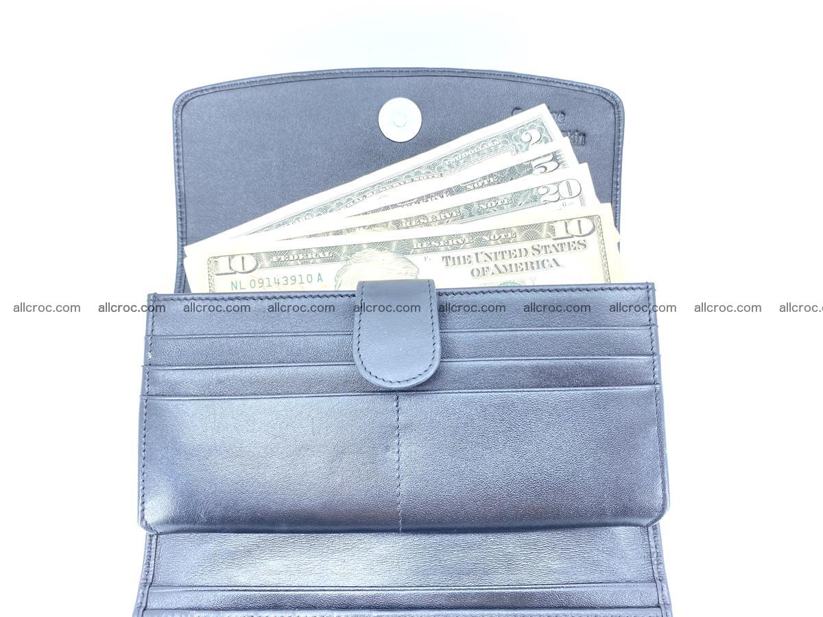 Siamese crocodile skin long wallet for women 467 Foto 5