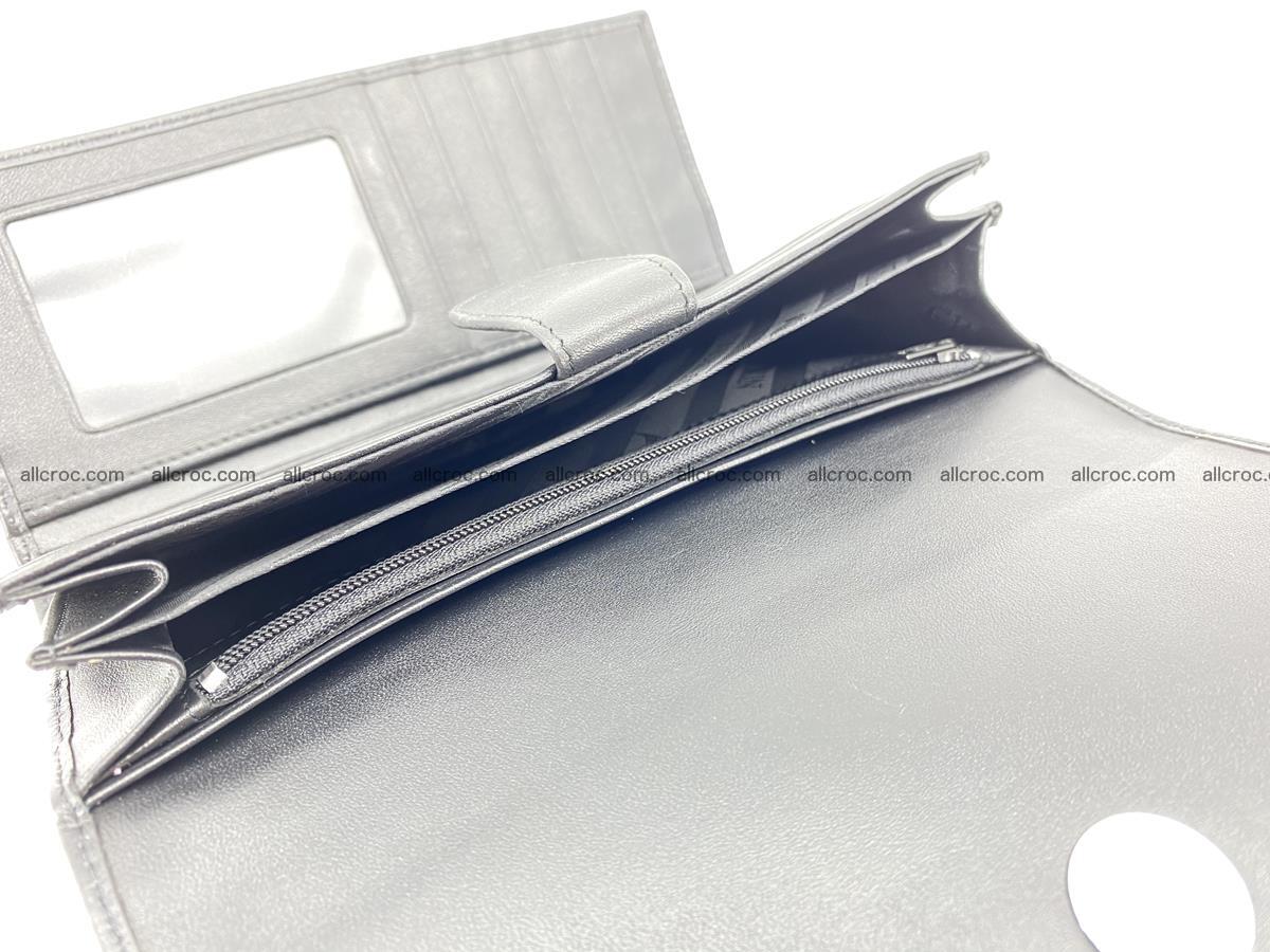 Siamese crocodile skin long wallet for women 467 Foto 6