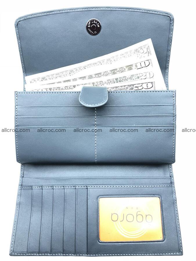 Siamese crocodile skin long wallet for women 474 Foto 5