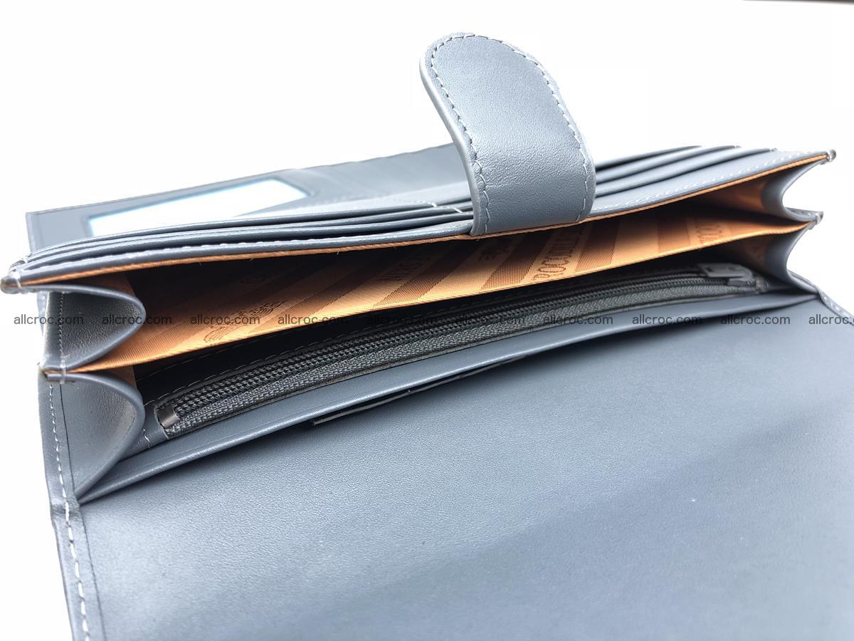 Siamese crocodile skin long wallet for women 474 Foto 6