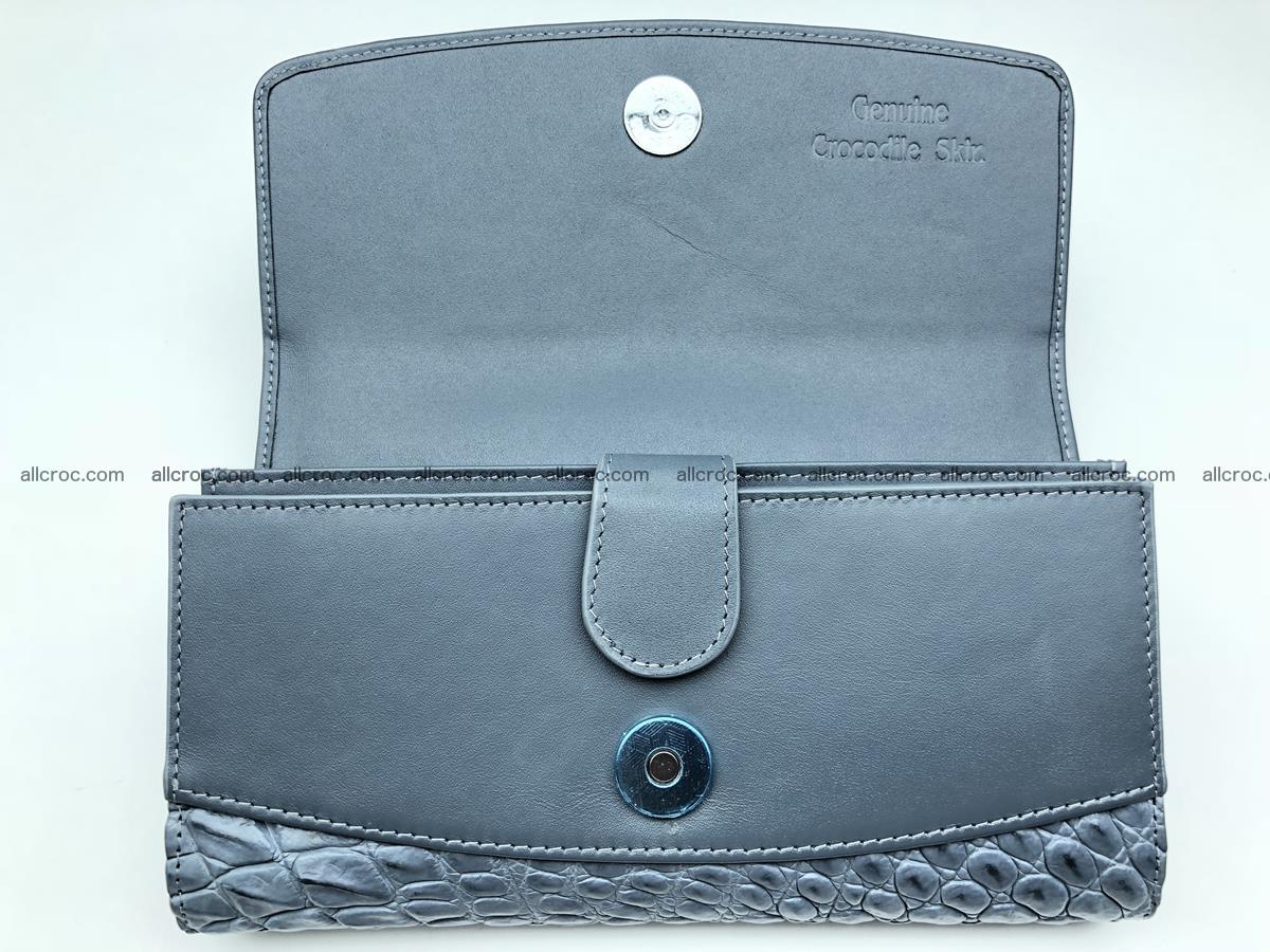 Siamese crocodile skin long wallet for women 474 Foto 4