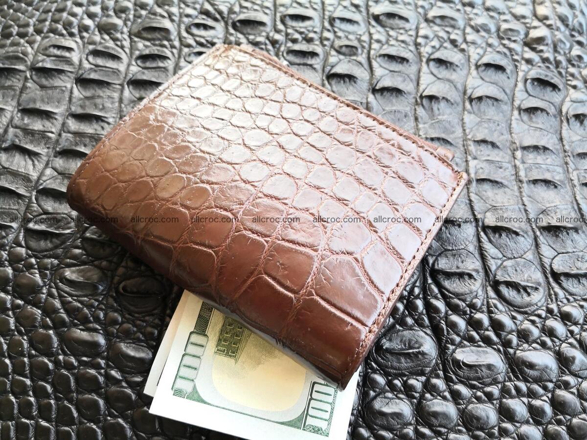 Genuine crocodile skin wallet belly part 392 Foto 1