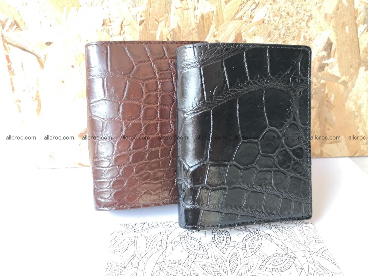 Genuine crocodile skin wallet belly part 392 Foto 3