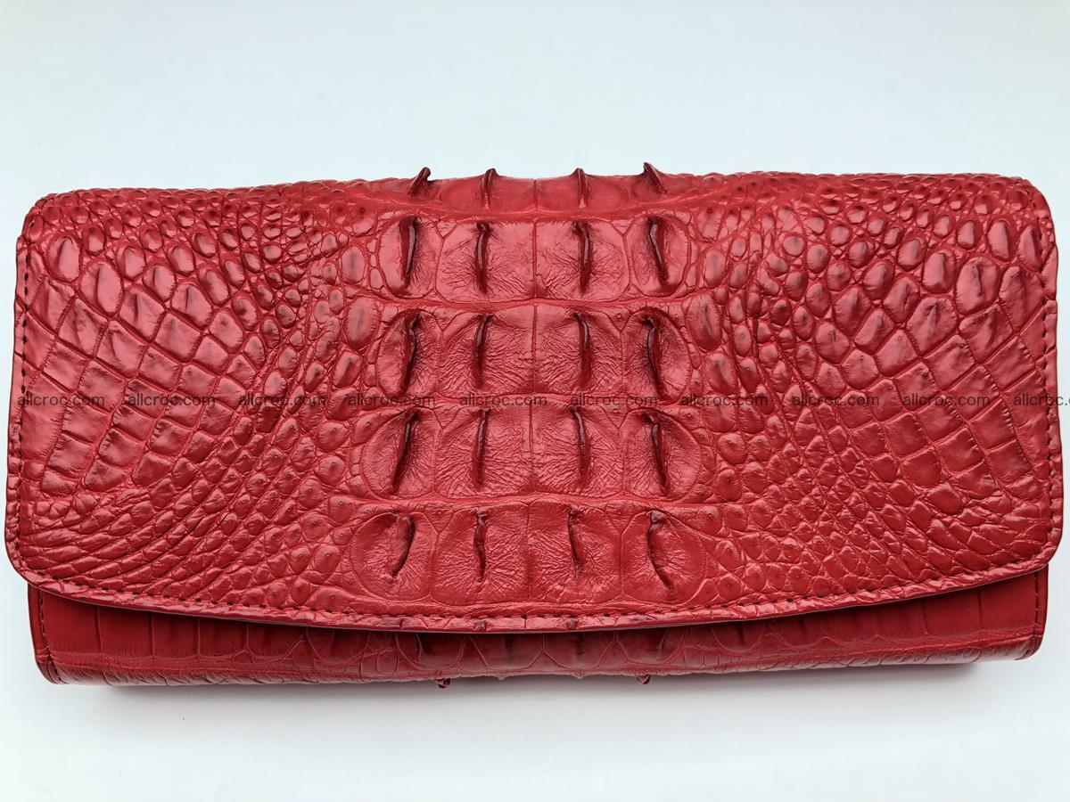 Genuine Crocodile skin wallet, trifold, long wallet for women 453 Foto 0