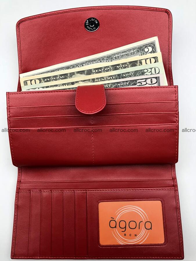 Genuine Crocodile skin wallet, trifold, long wallet for women 453 Foto 8