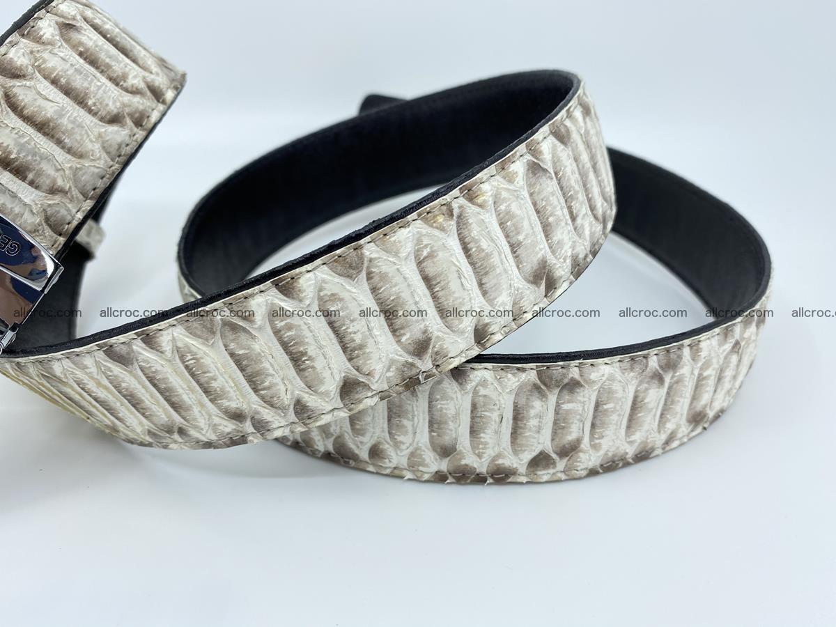 Python snakeskin belt natural color 1618 Foto 3