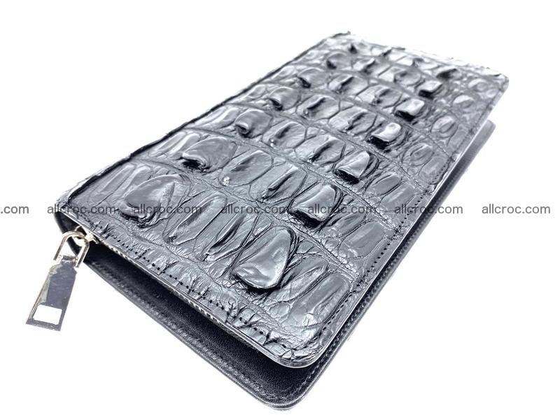 Crocodile skin zip wallet 610