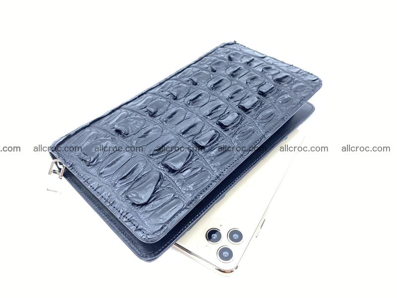 Crocodile skin zip wallet 610