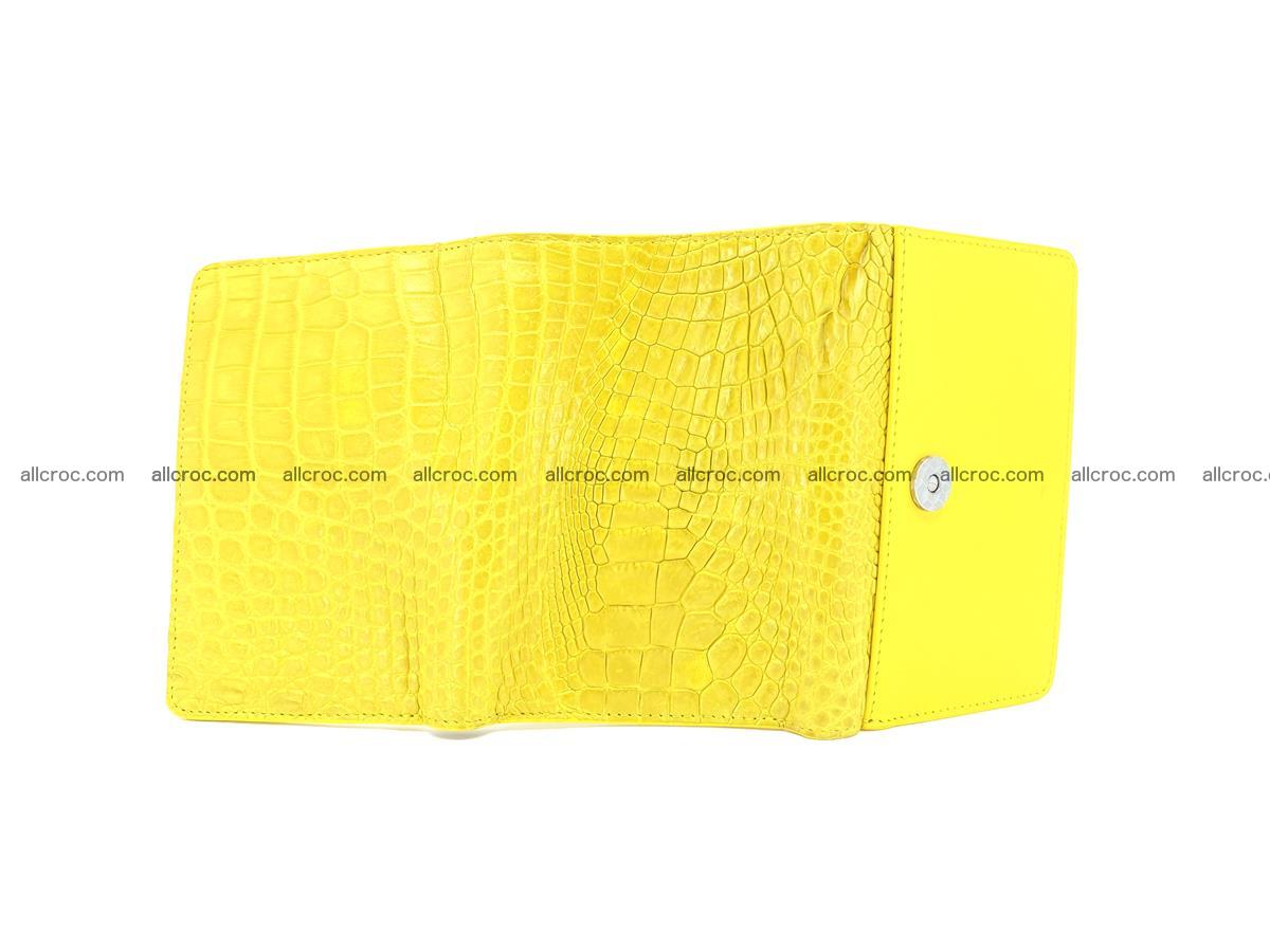 Genuine Siamese crocodile skin wallet for women 410 Foto 6