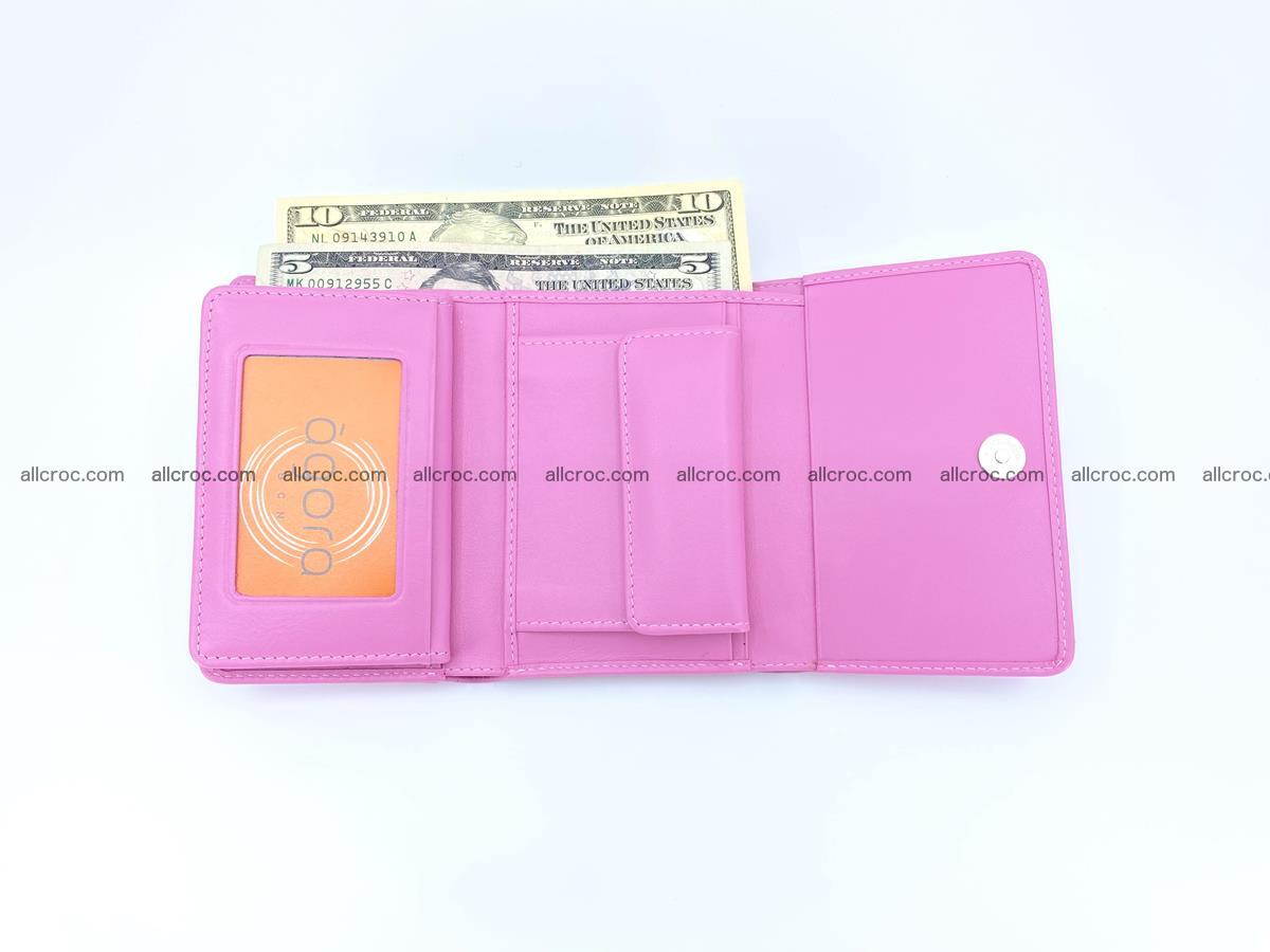 Genuine Siamese crocodile skin wallet for women 406 Foto 8