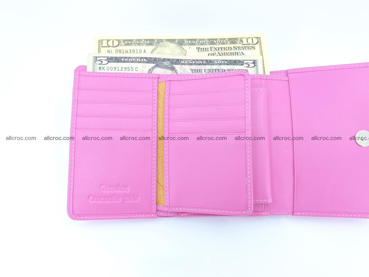 Genuine Siamese crocodile skin wallet for women 406 Foto 9