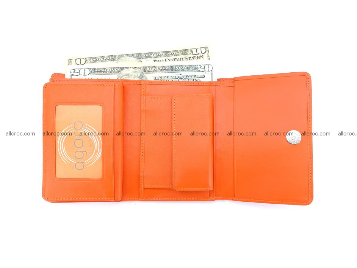 Genuine Siamese crocodile skin wallet for women 411 Foto 8