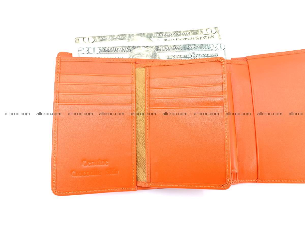 Genuine Siamese crocodile skin wallet for women 411 Foto 9