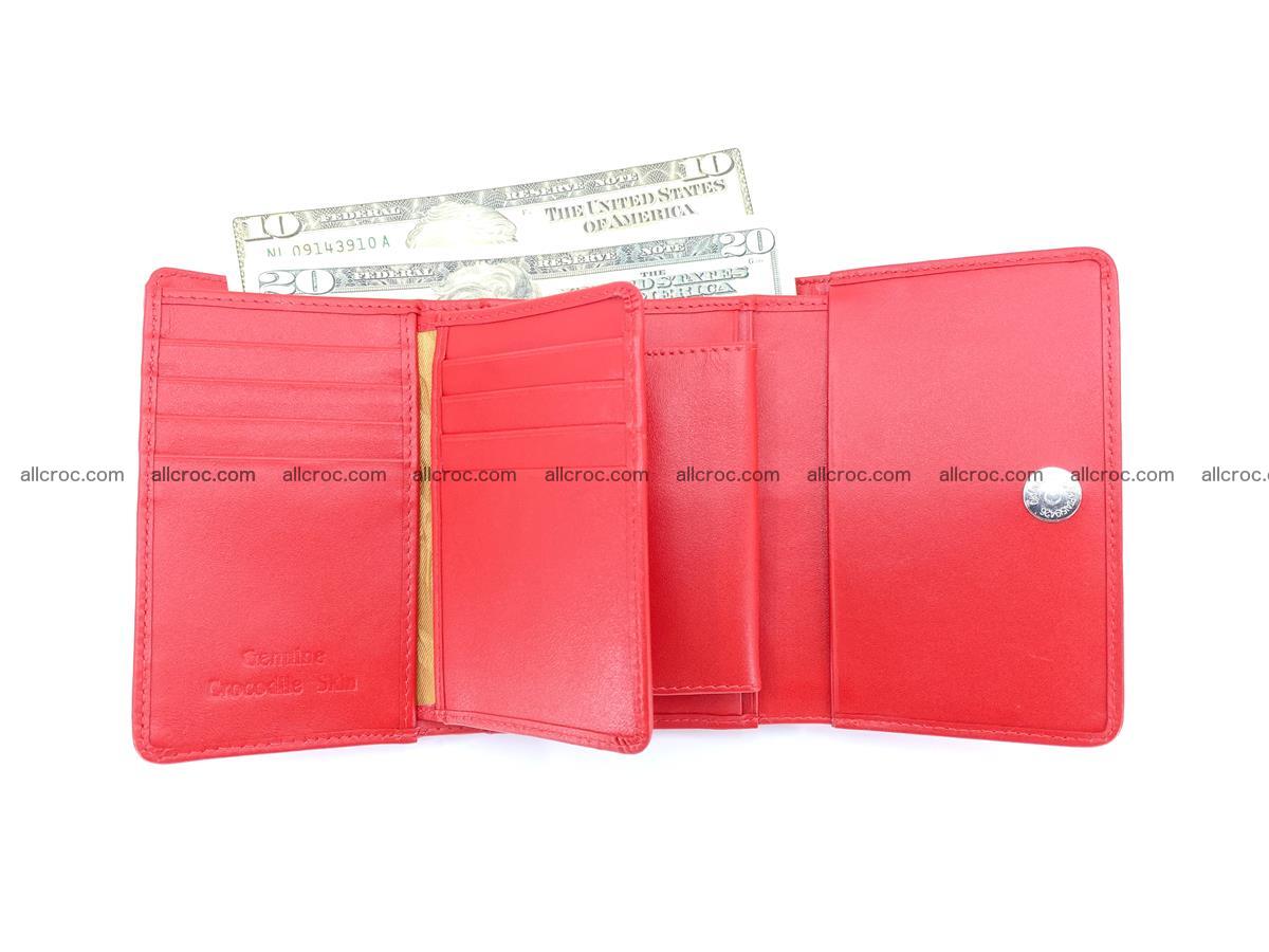 Genuine Siamese crocodile skin wallet for women 418 Foto 9