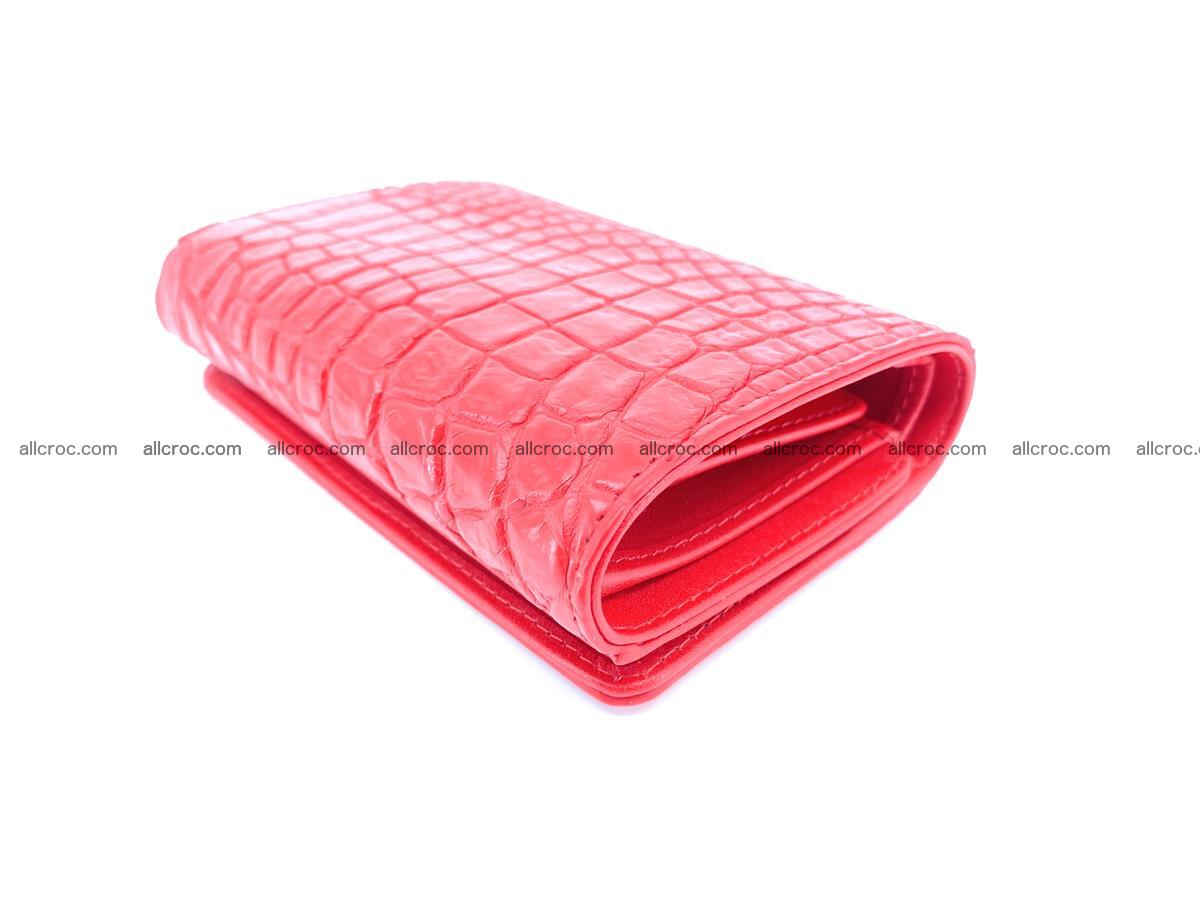 Genuine Siamese crocodile skin wallet for women 418 Foto 5