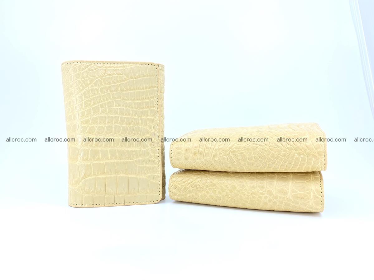Genuine Siamese crocodile skin wallet for women 415 Foto 10