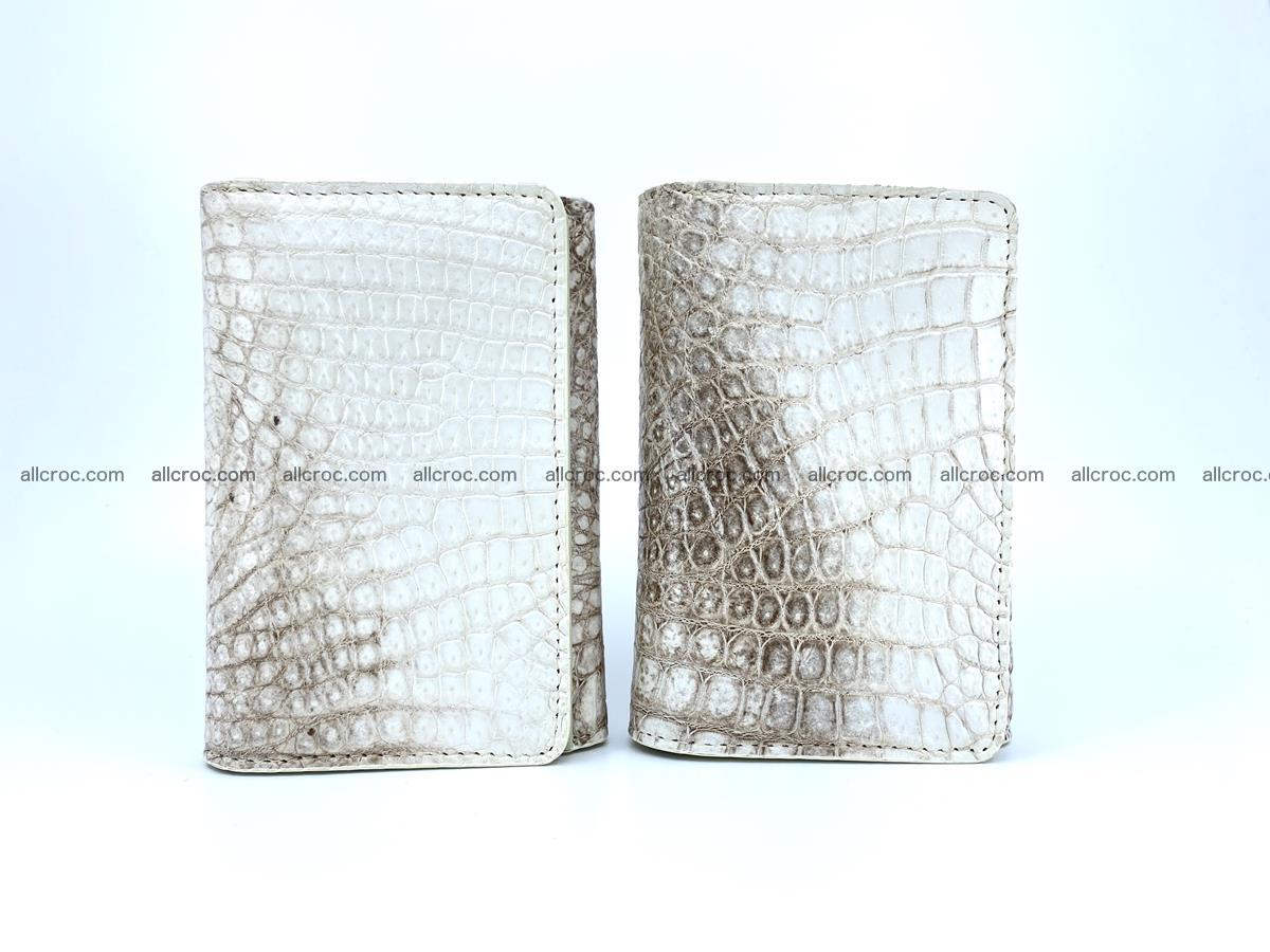 Genuine Siamese crocodile skin wallet for women 412 Foto 10