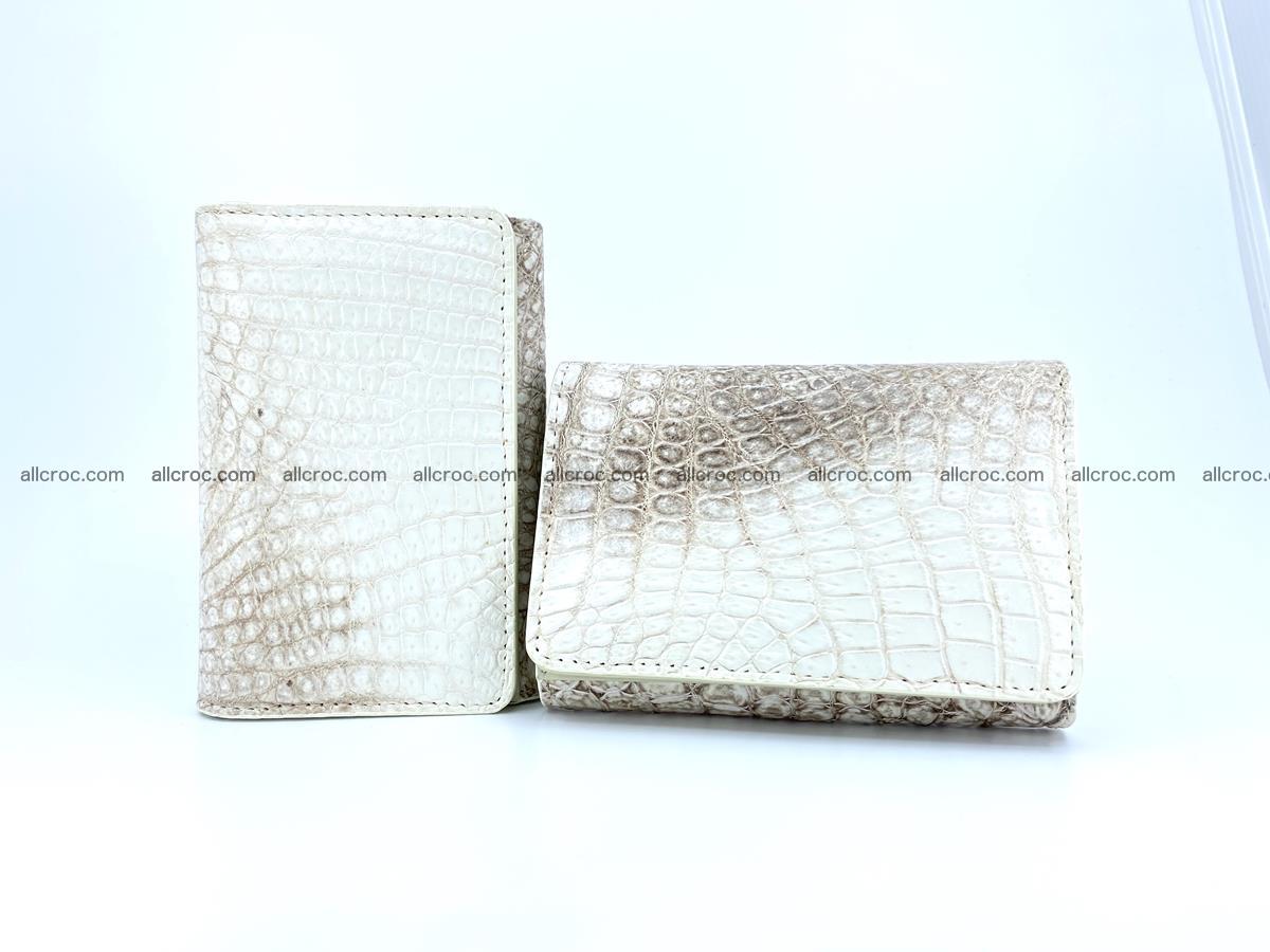 Genuine Siamese crocodile skin wallet for women 412 Foto 11